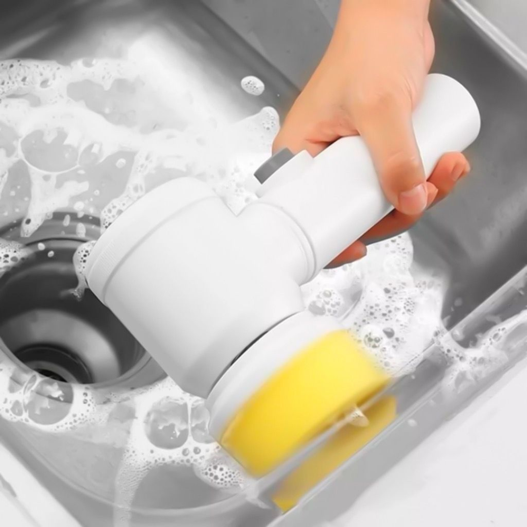 Spazzola Elettrica Domestica Multiuso per la Pulizia (Cucina, Bagno e Altro)