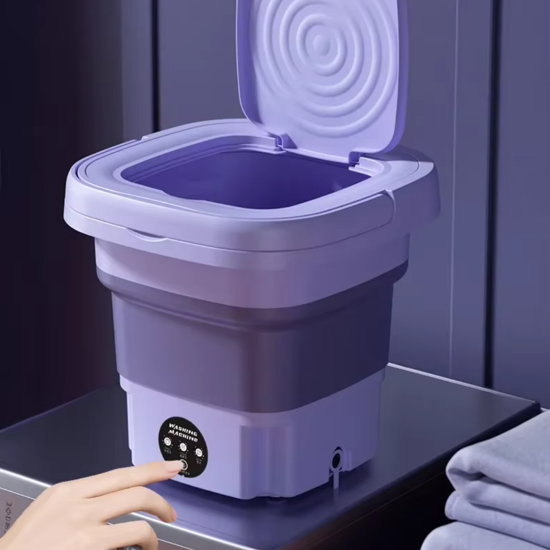 Mini Lavatrice Portatile (3 Modalità di Lavaggio + Centrifuga)