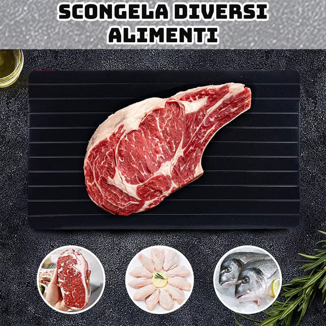 Piastra scongelante rapida per carne