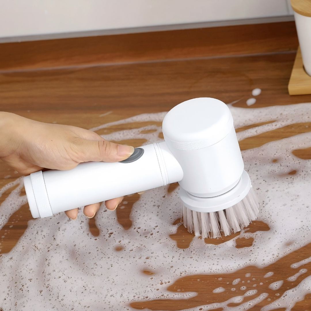 Spazzola Elettrica Domestica Multiuso per la Pulizia (Cucina, Bagno e Altro)