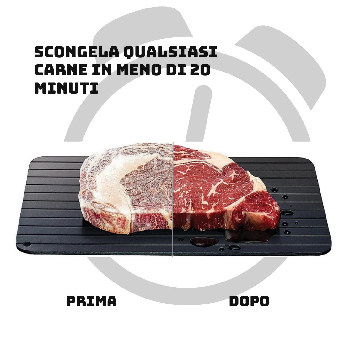 Piastra scongelante rapida per carne