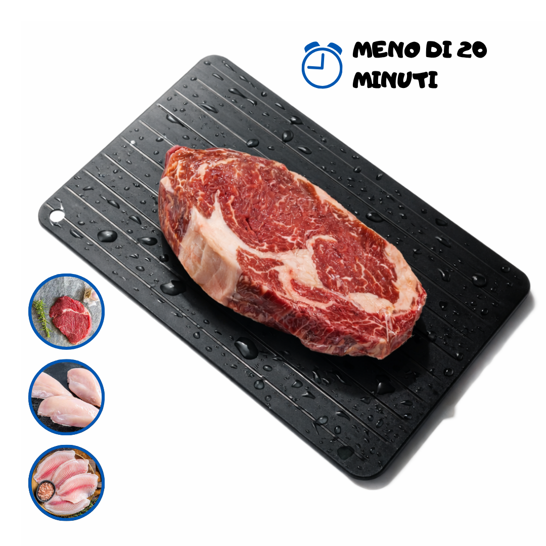 Piastra scongelante rapida per carne