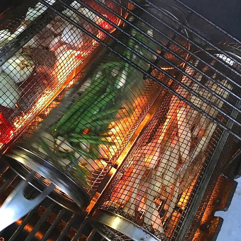 Griglia a Cilindro per Barbecue – GrillRoll