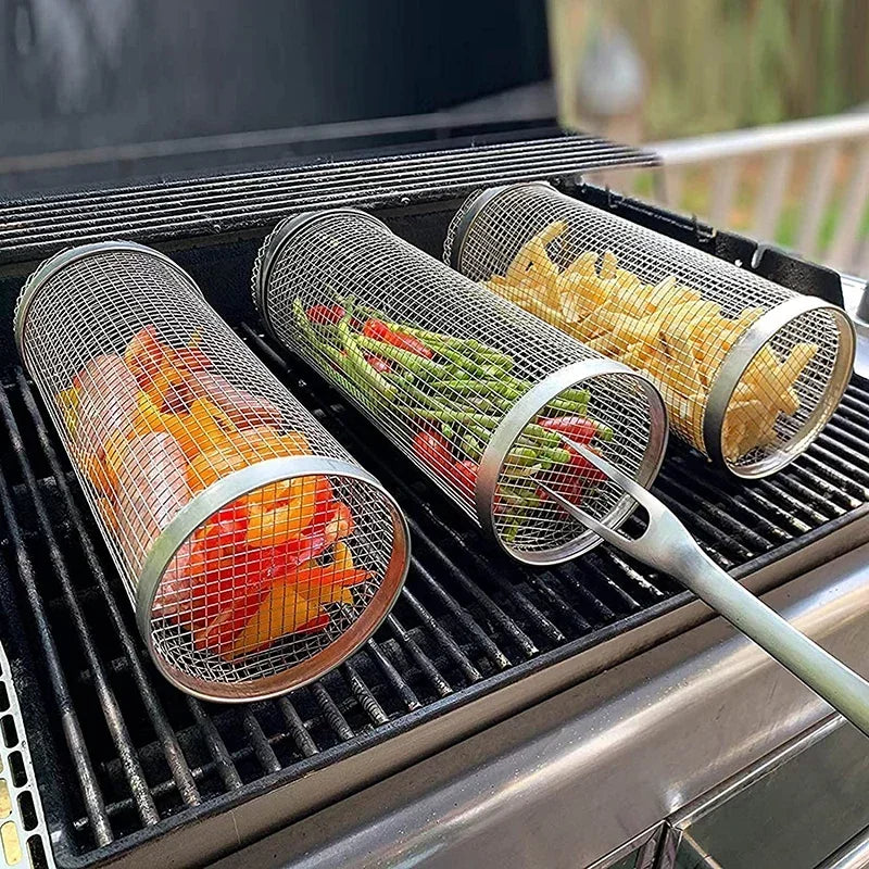 Griglia a Cilindro per Barbecue – GrillRoll