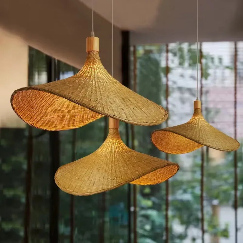 Lampade Artigianali in Bambù Naturale