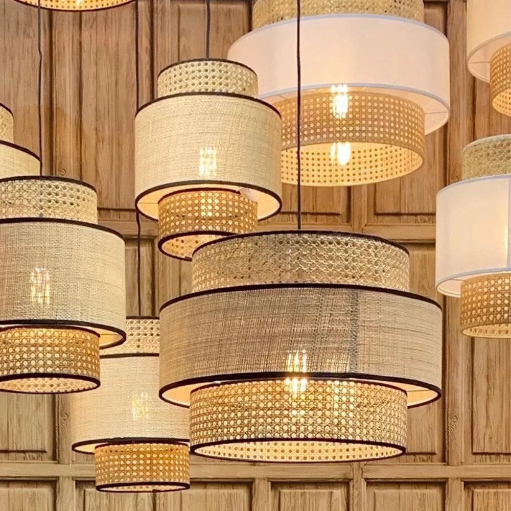 Lampada orientale in bambù