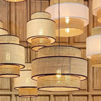 Lampada orientale in bambù